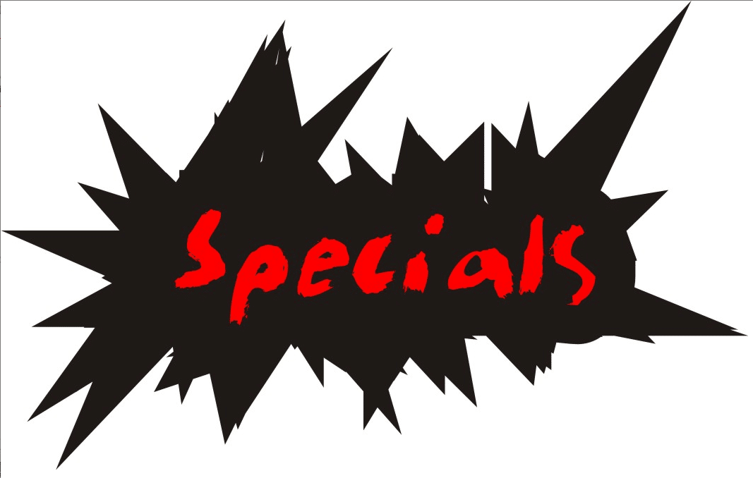 20% off all Specials through 12/5