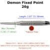 "DEMON" - 20.8 Grams Fixed Point Item#1091 - Image 4