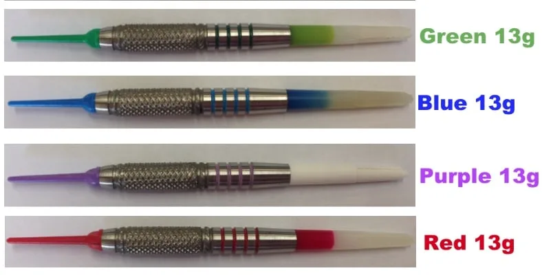 STAINLESS STEEL - Colored To Fit - Soft Tip 13 Grams