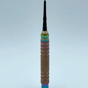 "SHARKTOOTH" - 18 Grams Spring Loaded Soft Tip w/Rainbow PVD Item#1360